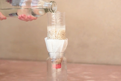 homemade water filter project